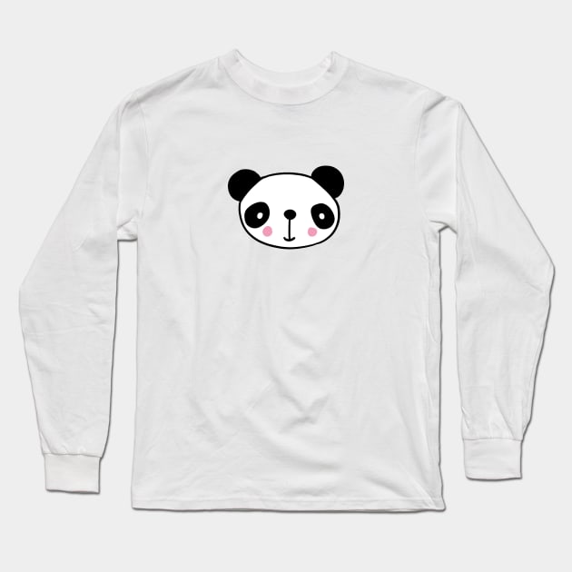 panda head Long Sleeve T-Shirt by bigmomentsdesign